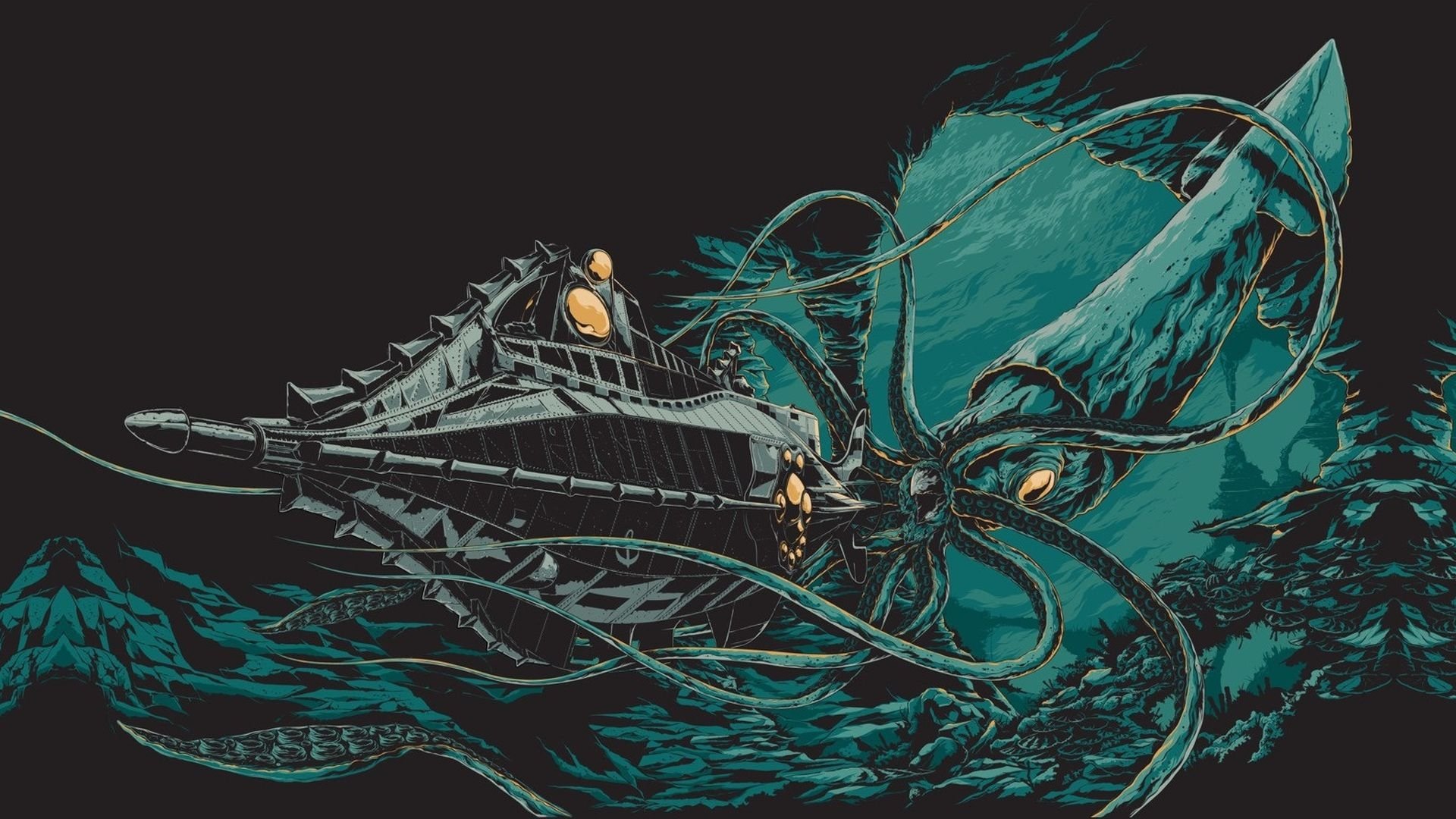 20000 Leagues Under The Sea - HD Wallpaper 