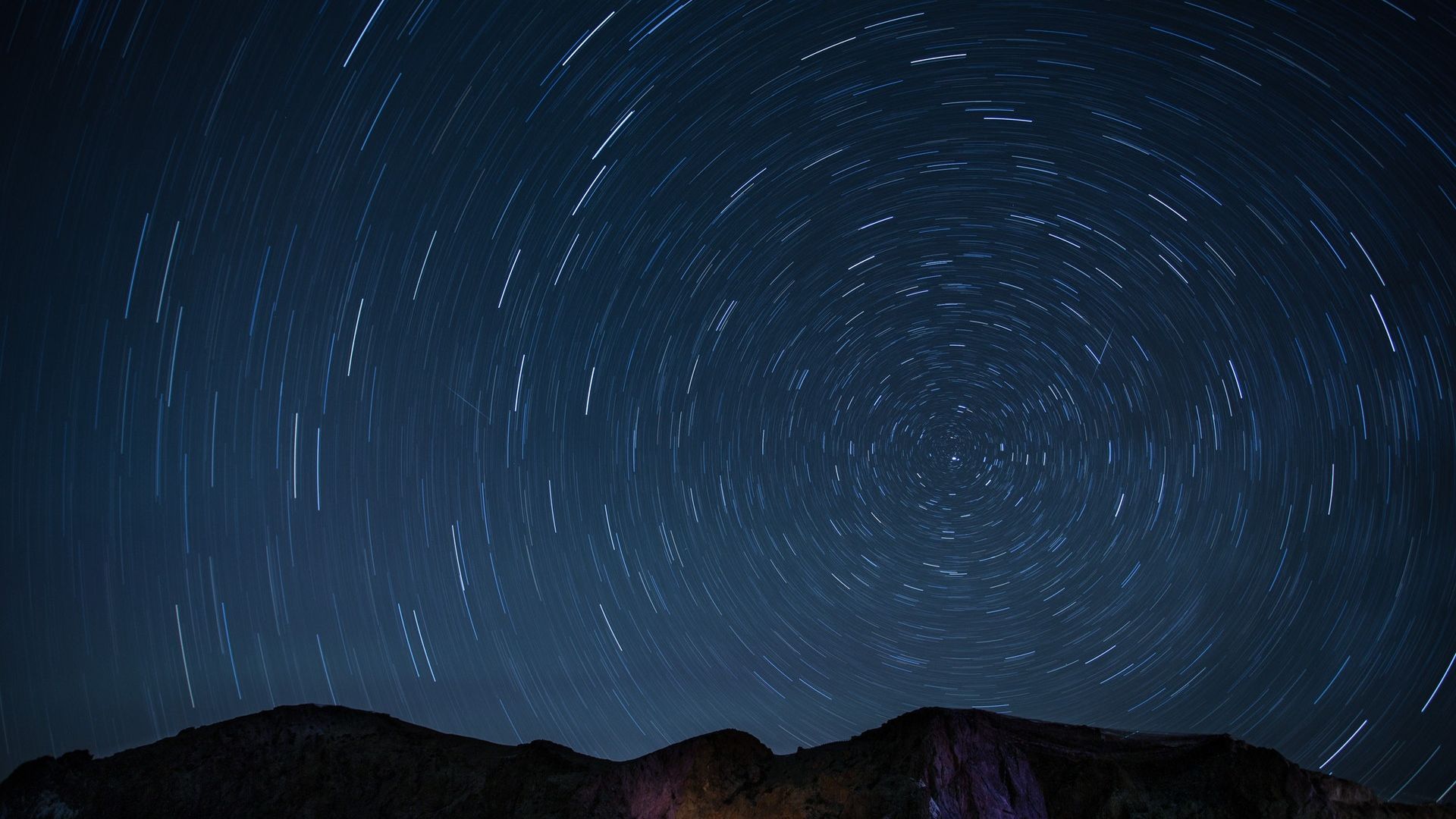 Timelapse Photo Night Stars - Night Sky Star Trails - HD Wallpaper 