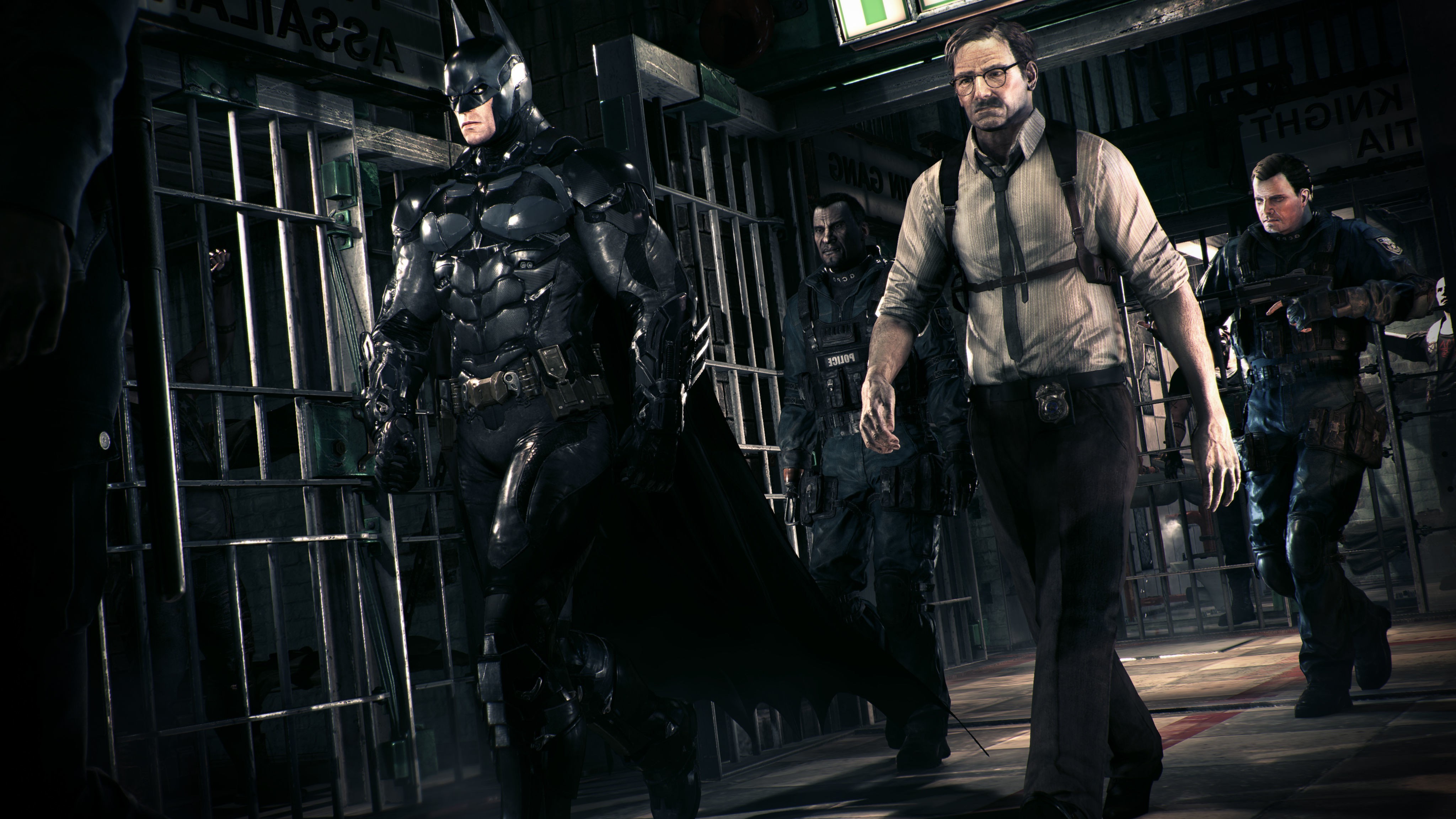 Batman And Gordon Arkham Knight - HD Wallpaper 