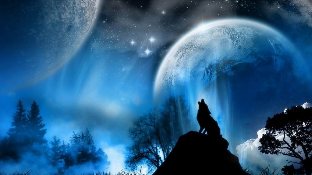 Live Wallpapers Ios 9 Wolf Howling Wallpaper - Wolf Desktop - HD Wallpaper 
