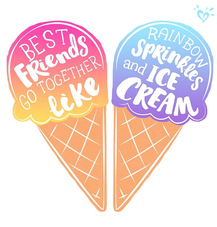 Half Heart Wallpaper - Ice Cream Best Friend Quotes - 736x769 Wallpaper -  