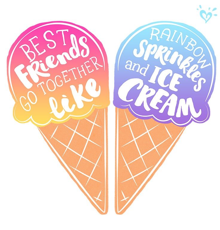 Half Heart Wallpaper - Ice Cream Best Friend Quotes - HD Wallpaper 