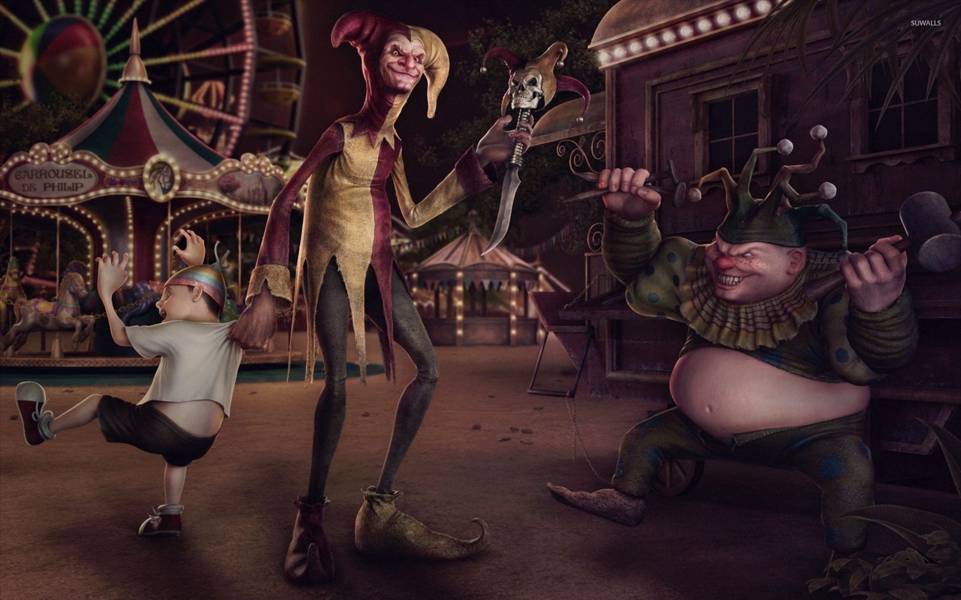 Fantasy Art Of A Carnival - HD Wallpaper 