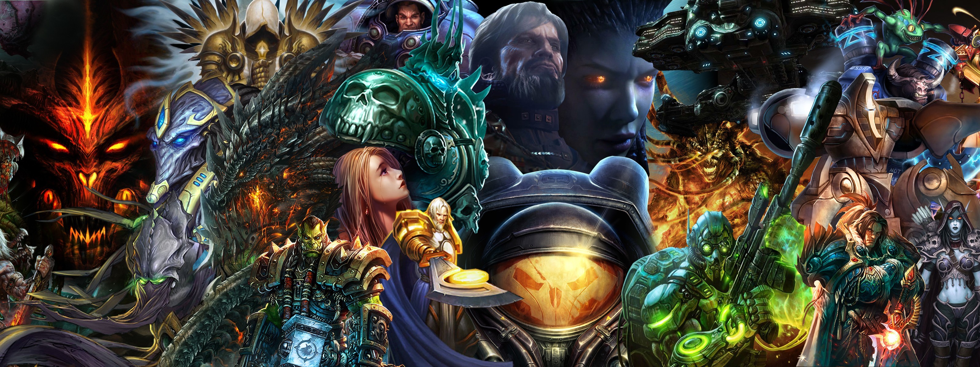 Blizzard Diablo World Of Warcraft Starcraft Characters - World Of Warcraft - HD Wallpaper 
