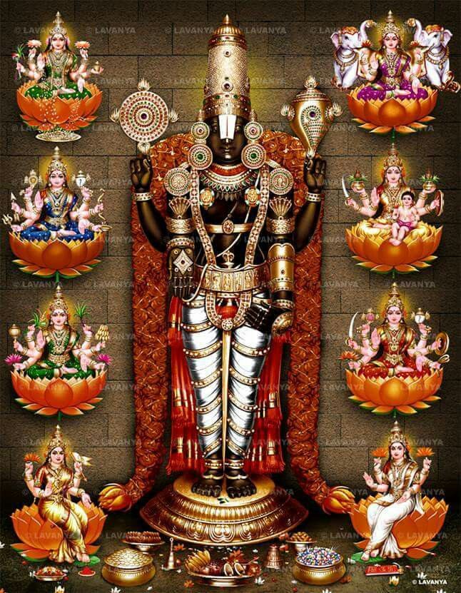 Balaji With Ashta Lakshmi - 646x831 Wallpaper Balaji With Ashta Lakshmi - 646x831 Wallpaper