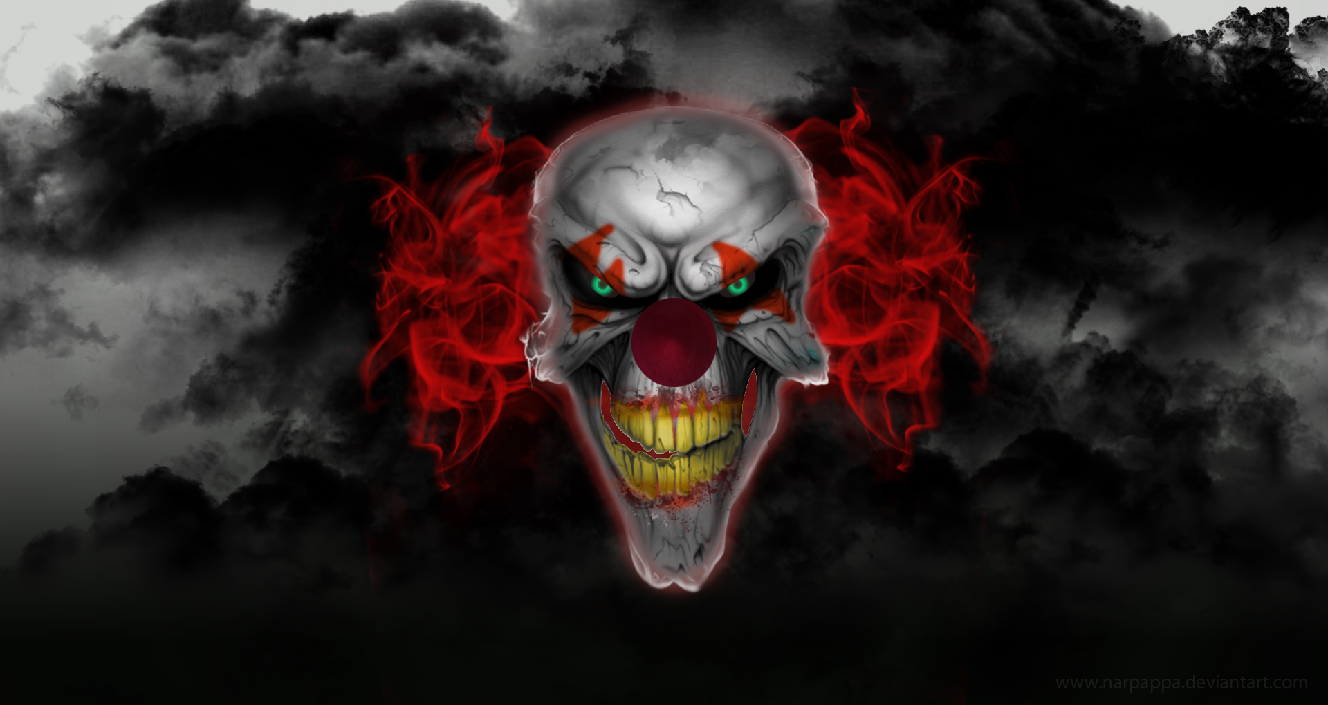 Scary Clown Wallpaper Free - HD Wallpaper 