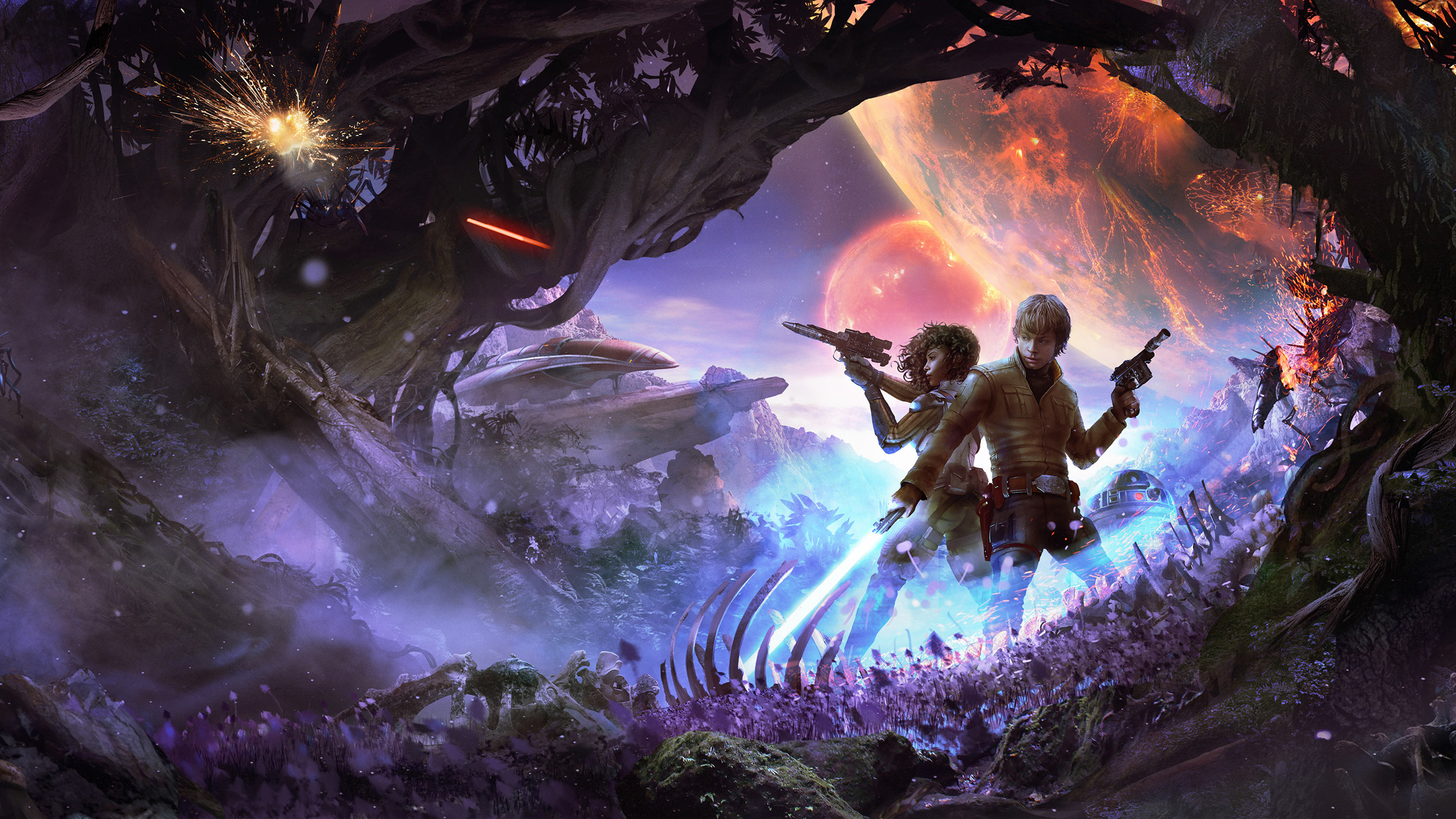 Star Wars Jedi Art - HD Wallpaper 