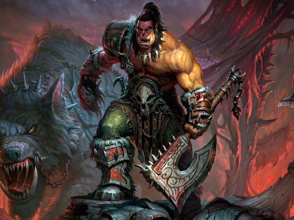 World Of Warcraft Orc 4k Wallpaper - World Of Warcraft Orc Fanart - HD Wallpaper 