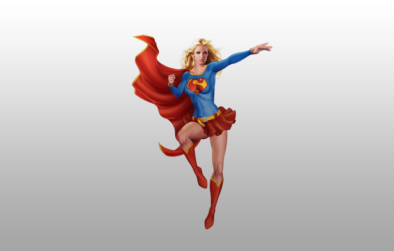 Photo Wallpaper Hero, Superman, Comic, Superman, Supergirl, - Supergirl Wallpaper Cartoon - HD Wallpaper 
