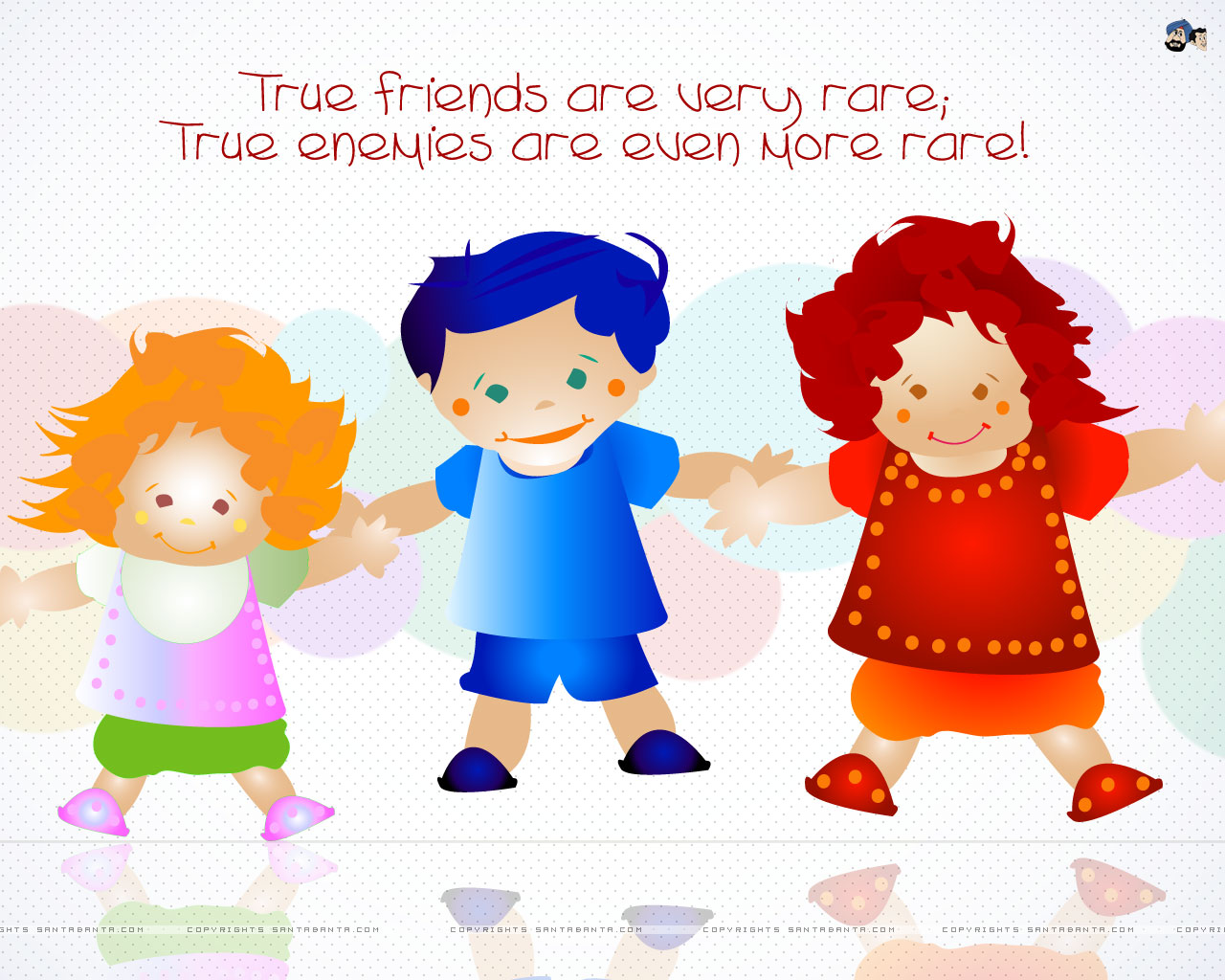 Friendship Wallpapers, Friendship Wallpaper,cute Friendship - Children Vector - HD Wallpaper 
