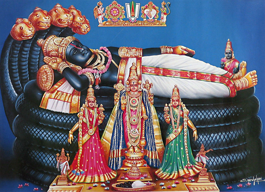 Lord Sri Ranganathaswamy Ad71 L - Lord Sri Ranganatha Swamy - HD Wallpaper 