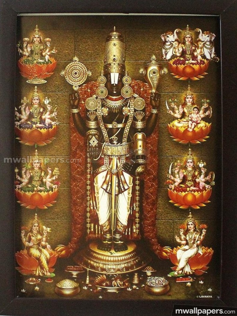 Lord Perumal Hd Wallpapers/images (17310) - Balaji With Ashta Lakshmi -  790x1053 Wallpaper 