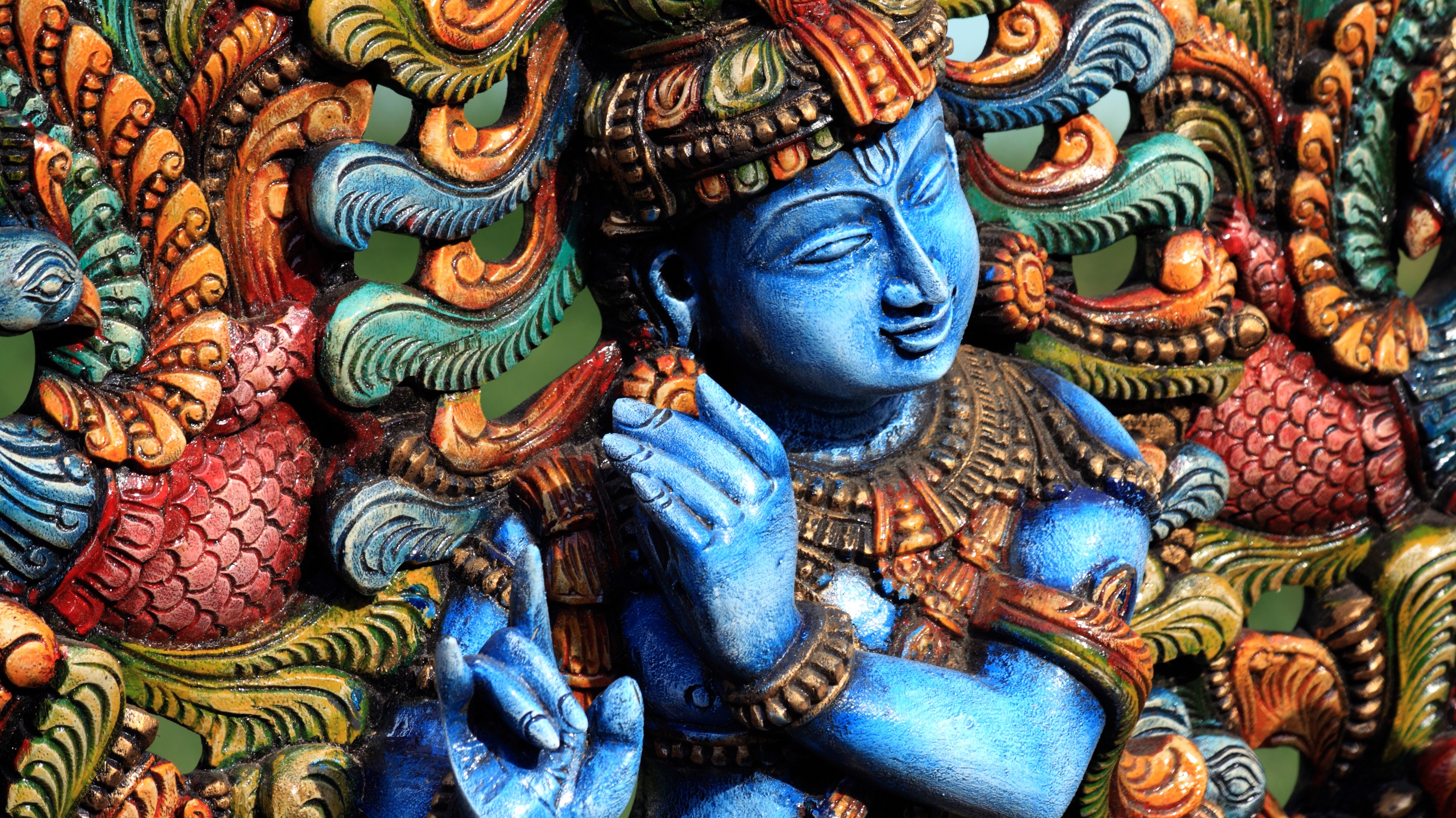 Wallpaper Statue, Colors, Hindu - Krishna Jayanthi 2019 In Tamil Nadu -  3840x2160 Wallpaper 