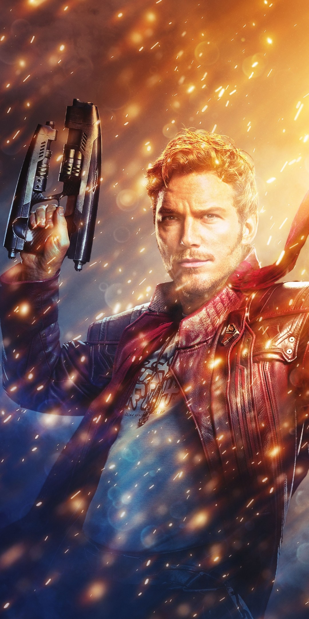 Chris Pratt, Star-lord, Particles - Chris Pratt Wallpaper Star Lord - HD Wallpaper 