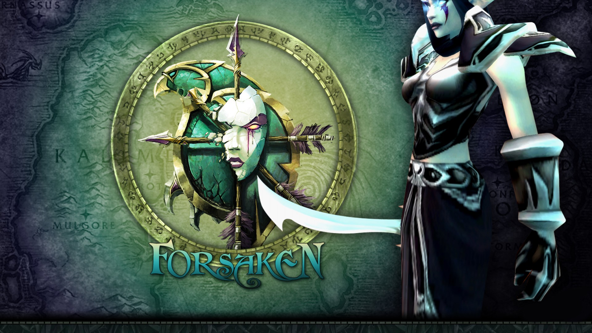 Sylvanas Windrunner Wallpaper - World Of Warcraft Forsaken Brooch - HD Wallpaper 