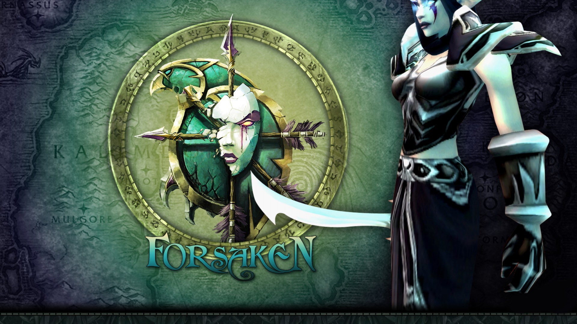 Sylvanas Windrunner Wallpaper - World Of Warcraft Forsaken Brooch - HD Wallpaper 