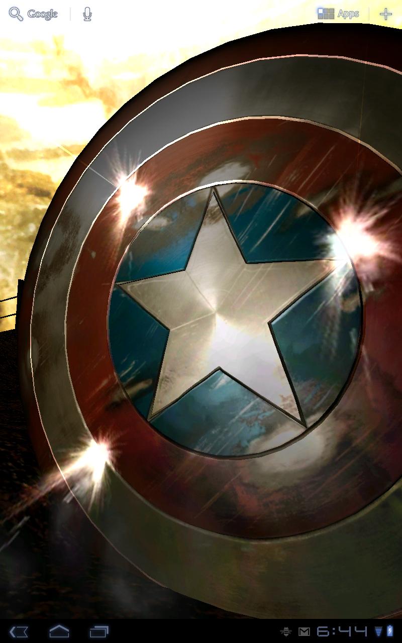 Live Wallpaper Captain America - HD Wallpaper 