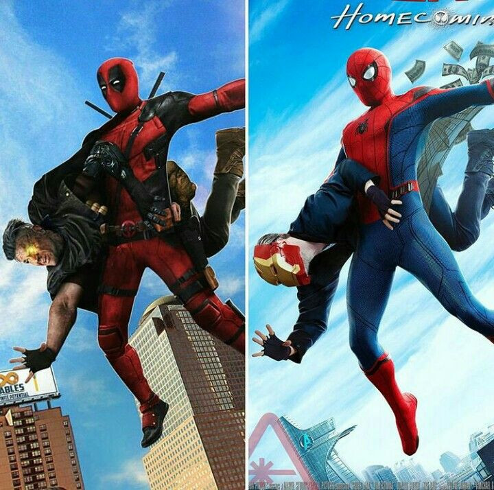 Deadpool Iphone Ringtone Luxury Deadpool Vs Spiderman - Spider Man Home Coming - HD Wallpaper 