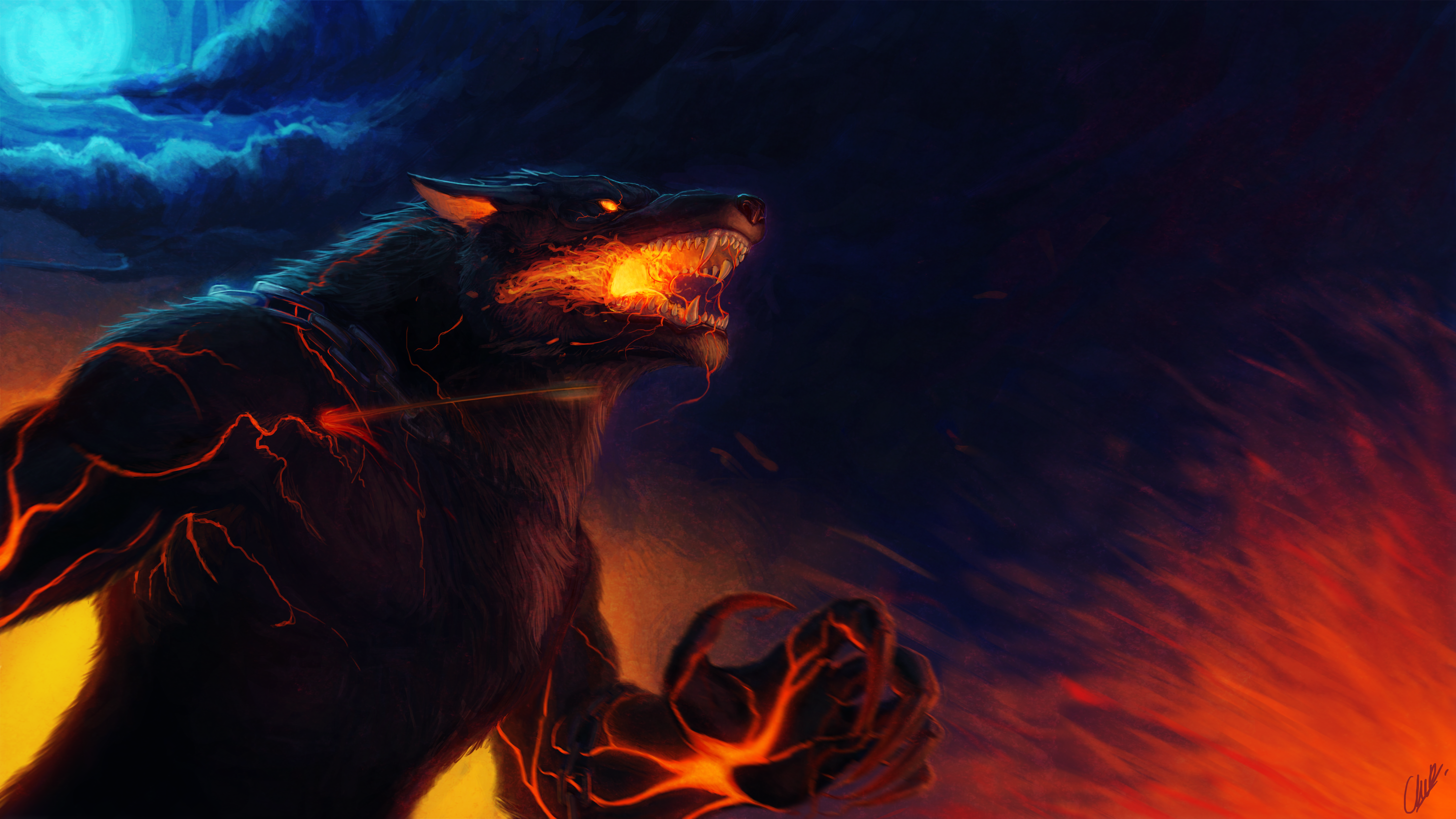 Fenrir Wallpaper Iphone - HD Wallpaper 
