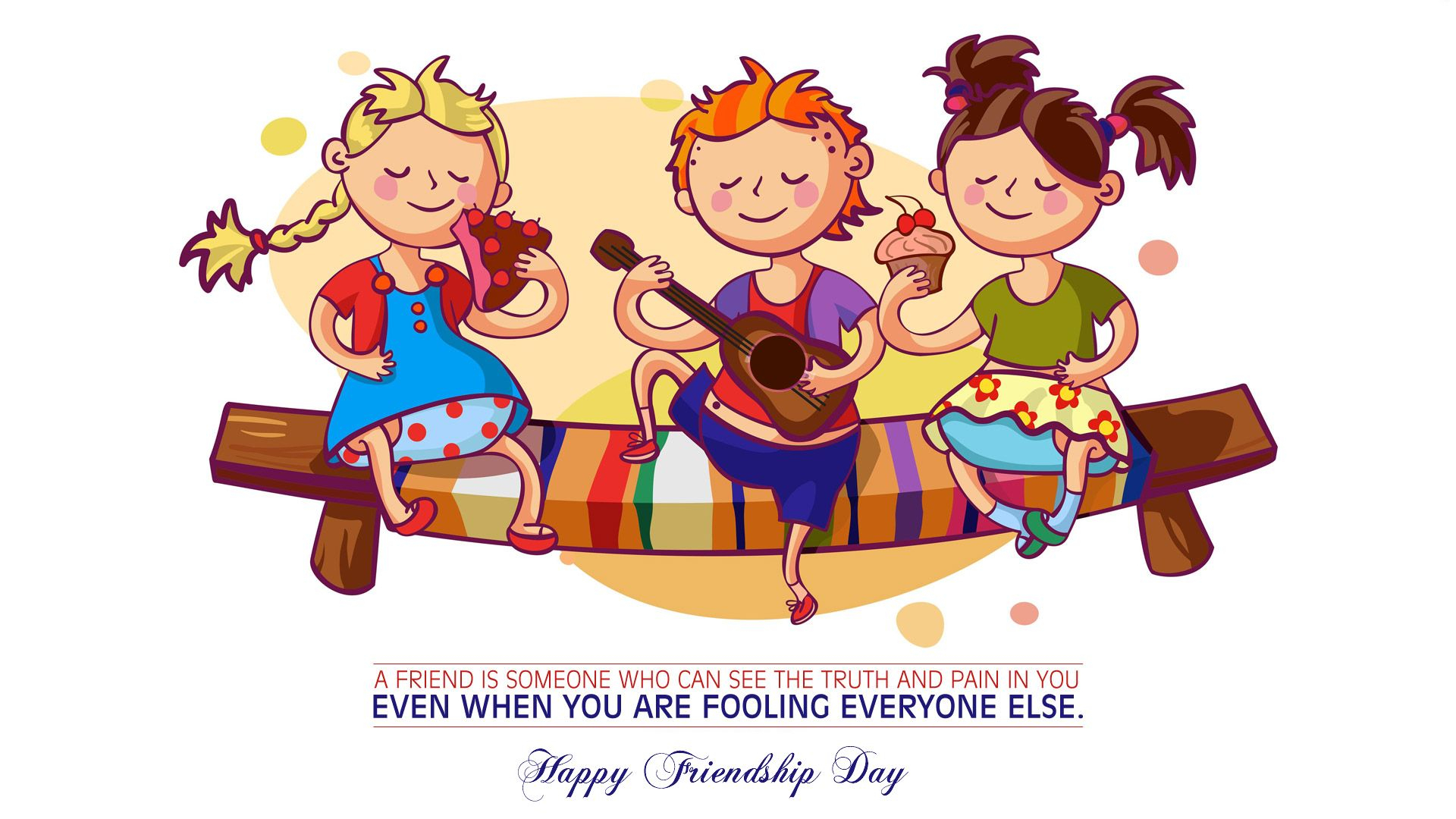 Friendship Day Cute Quotes Images And Cute Friendship - Friendship Day Clipart Png - HD Wallpaper 