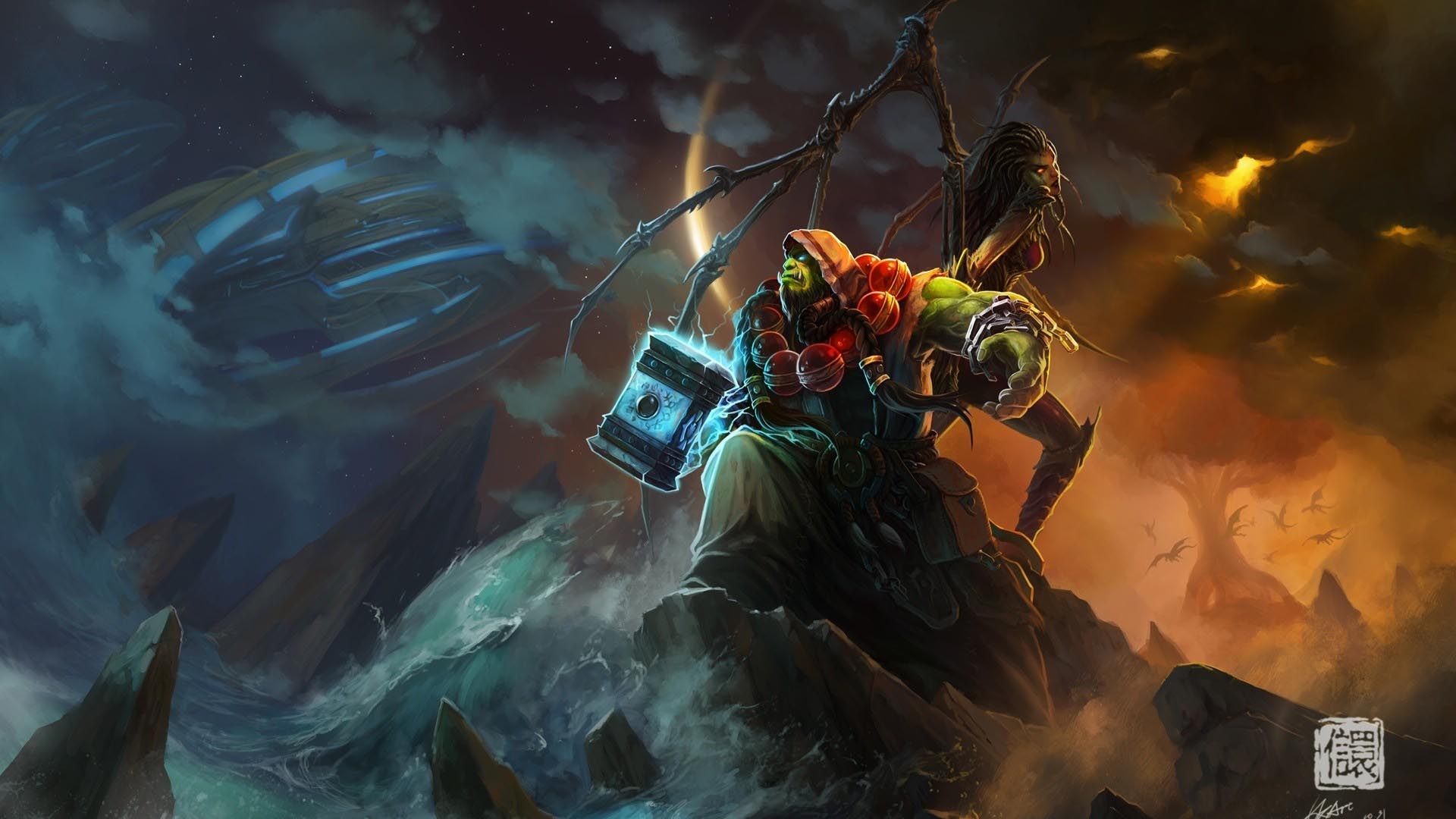 World Of Warcraft Ocean Shaman Wallpaper - Shaman Wallpaper Wow - HD Wallpaper 