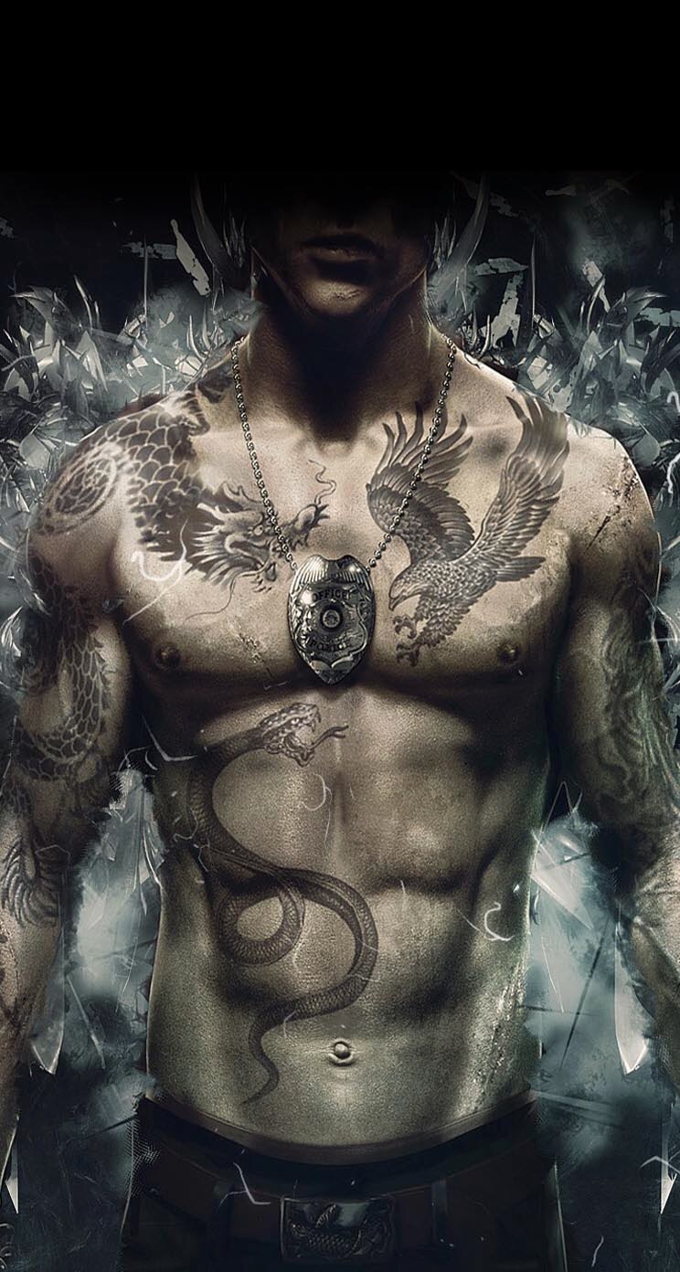 Whatsapp Wallpapers - Dragon Tattoo Sleeping Dogs Tattoo - HD Wallpaper 