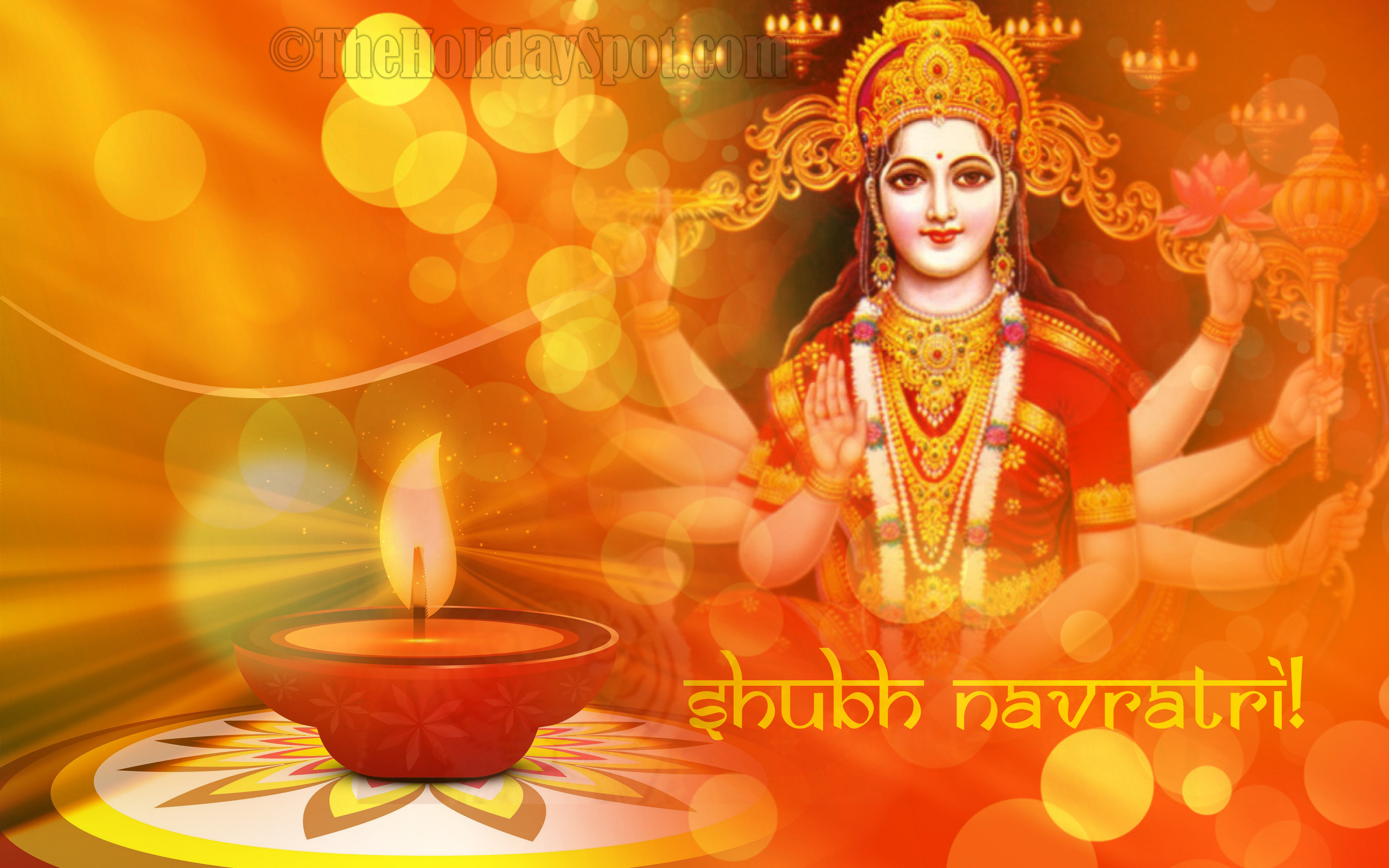 Navratri Wallpaper - Maa Sherawali - Navratri Wallpapers Background Hd - HD Wallpaper 