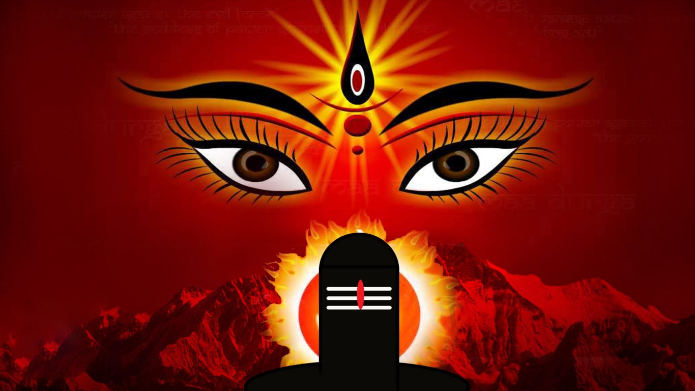 Power Of Maa Durga - 1366x768 Wallpaper 