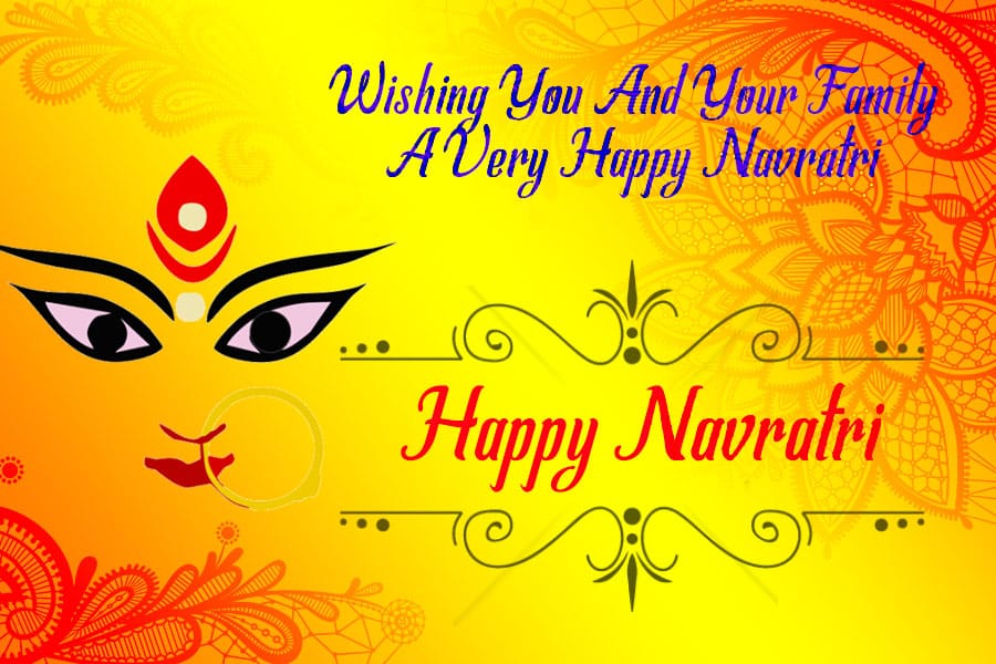 Happy Navratri Wishes - Eyes Of Goddess Durga - HD Wallpaper 