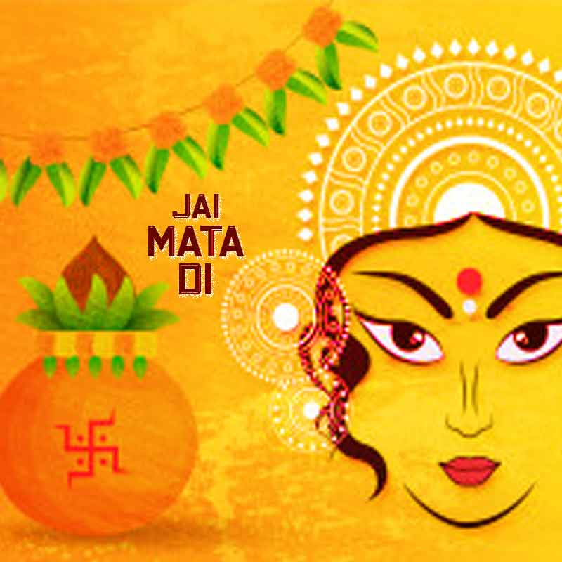 Mata Rani Image1 - Durga Puja Banner Design Gif - HD Wallpaper 