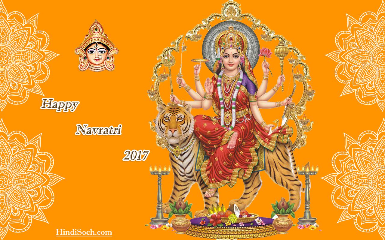 Maa Ambe Navratri Wallpapers - Happy Navratri 2018 Hd - HD Wallpaper 