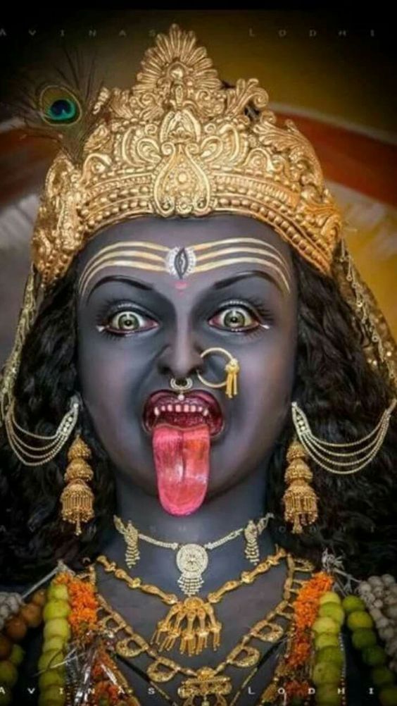 Wallpaper Of Kali Maa - Durga Mata Image Black - HD Wallpaper 