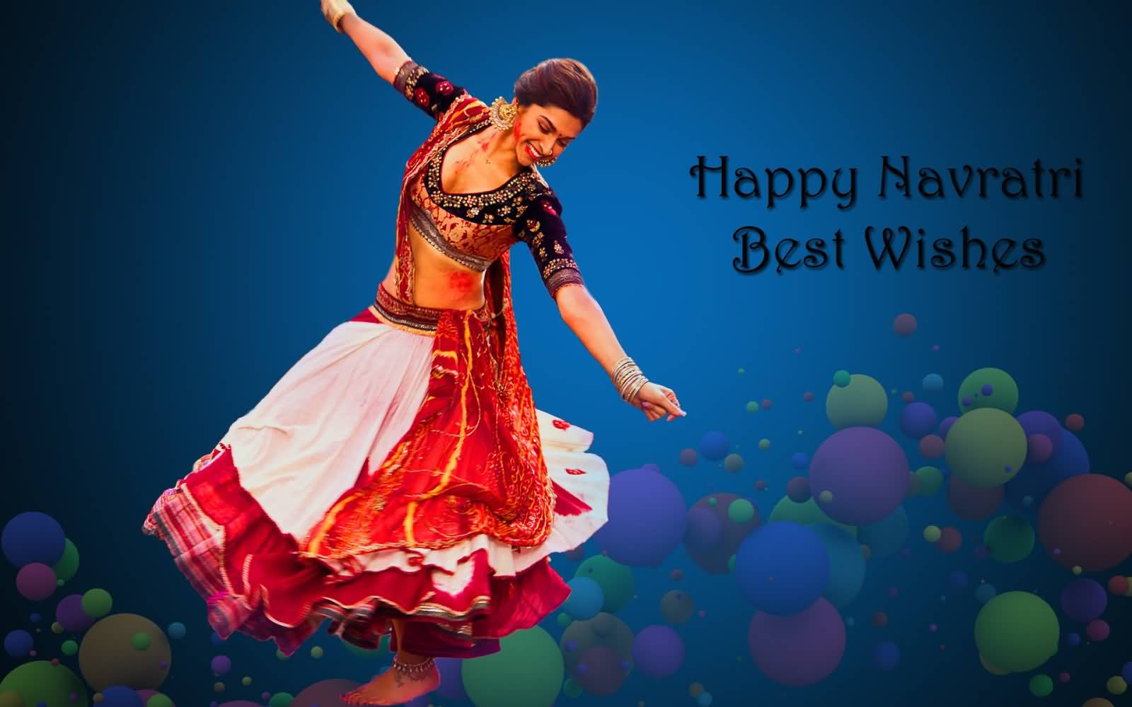 Happy Navratri 2016 Best Wishes Deepika Padukone Wallpaper - Navratri Na Chaniya Choli - HD Wallpaper 