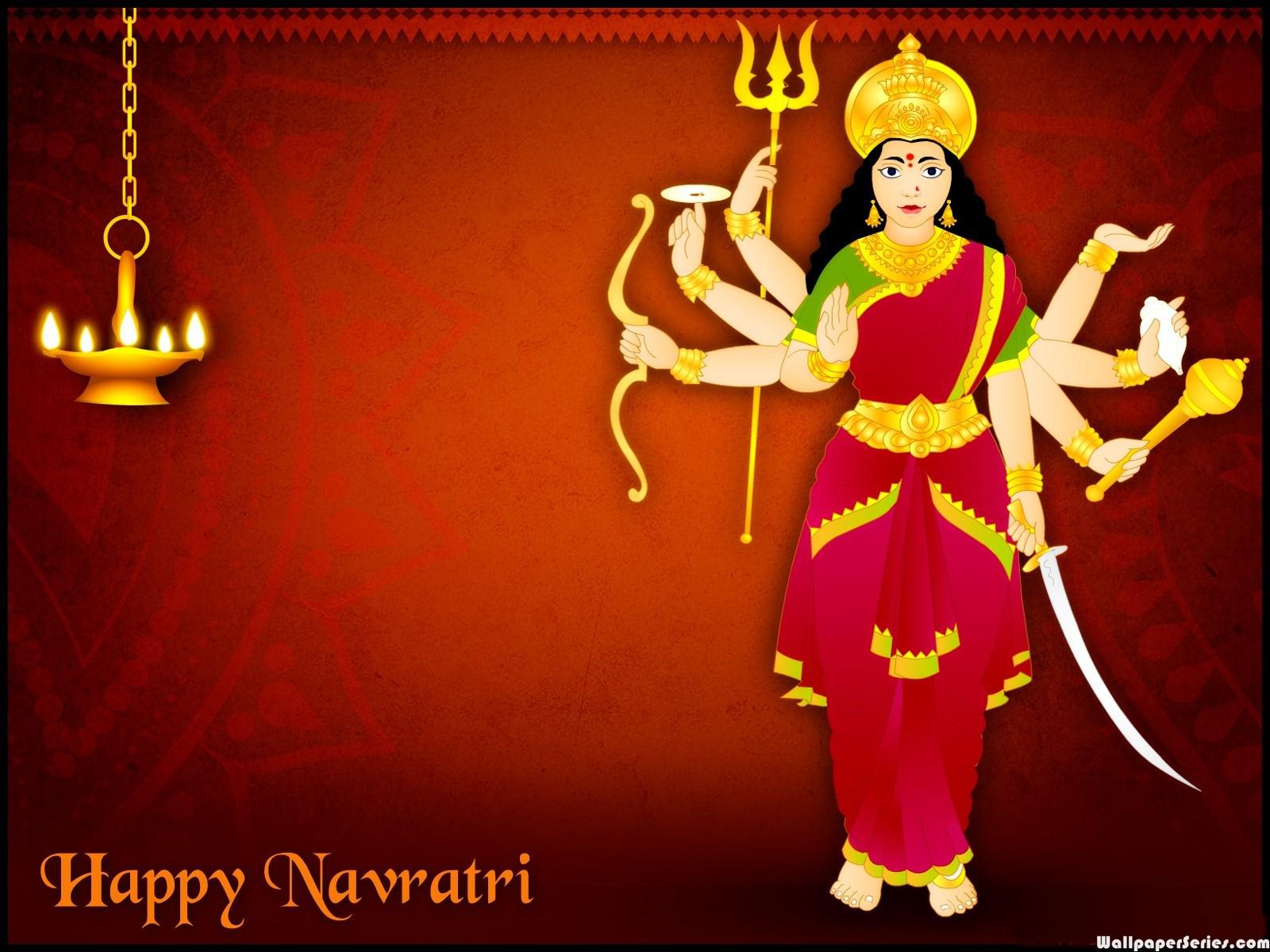 Hd Happy Navratri Wallpaper - Wish You All A Happy Navratri - HD Wallpaper 