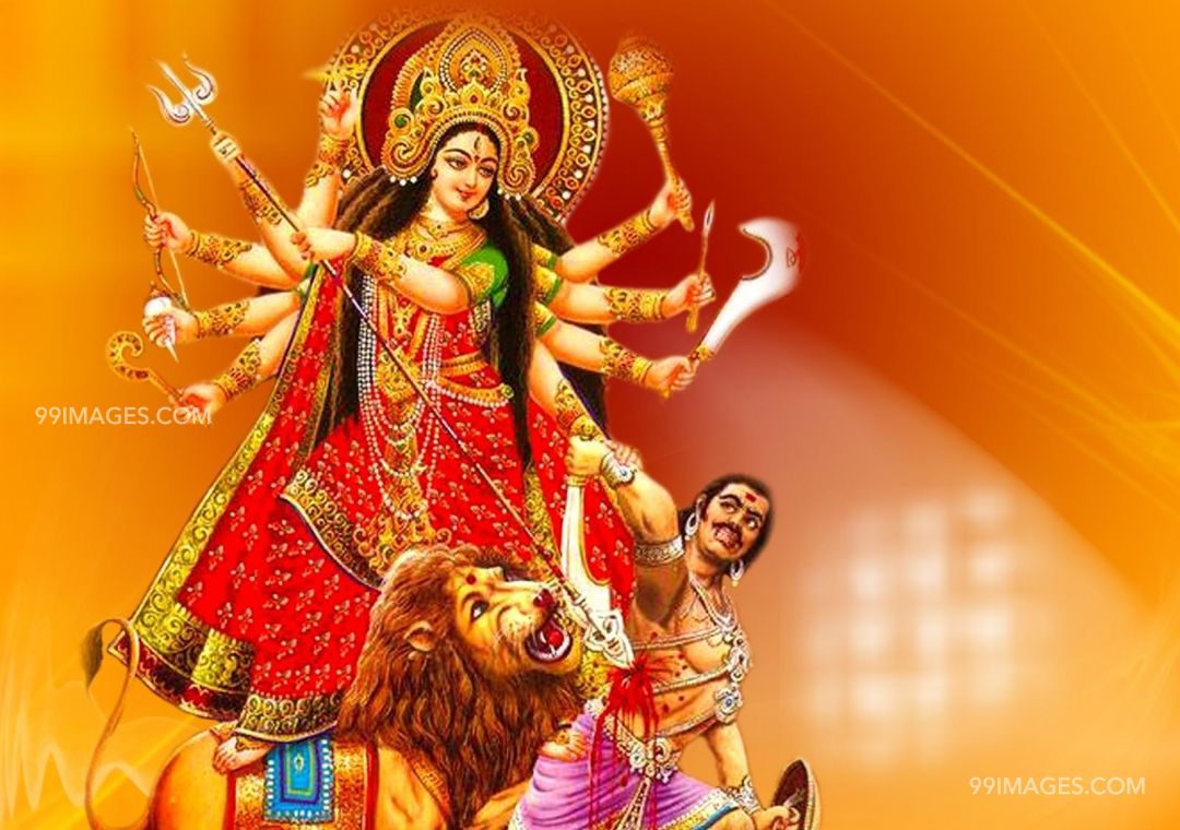 Maa Durga Devi Latest Hd Photos 
 Title Maa Durga Devi - Durga Puja Image Hd - HD Wallpaper 