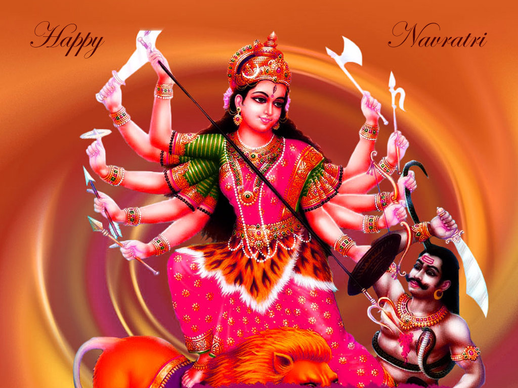 Durga Mata Navratri - HD Wallpaper 