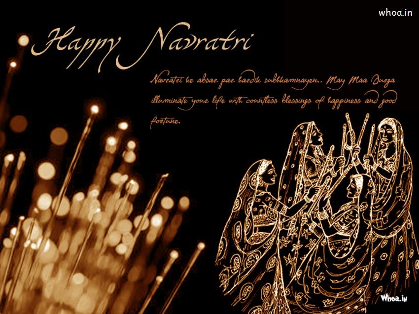 Happy Navratri Dark Hd Wallpaper For Desktop - Happy Navratri Images Hd -  850x637 Wallpaper 