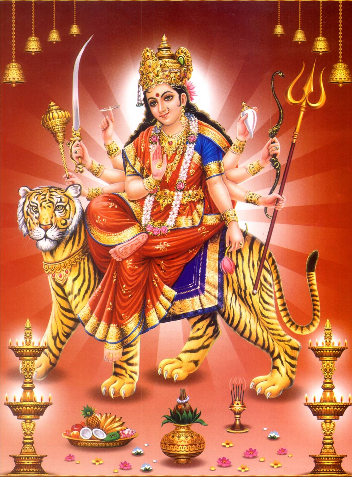 Sri Durga Devi - HD Wallpaper 