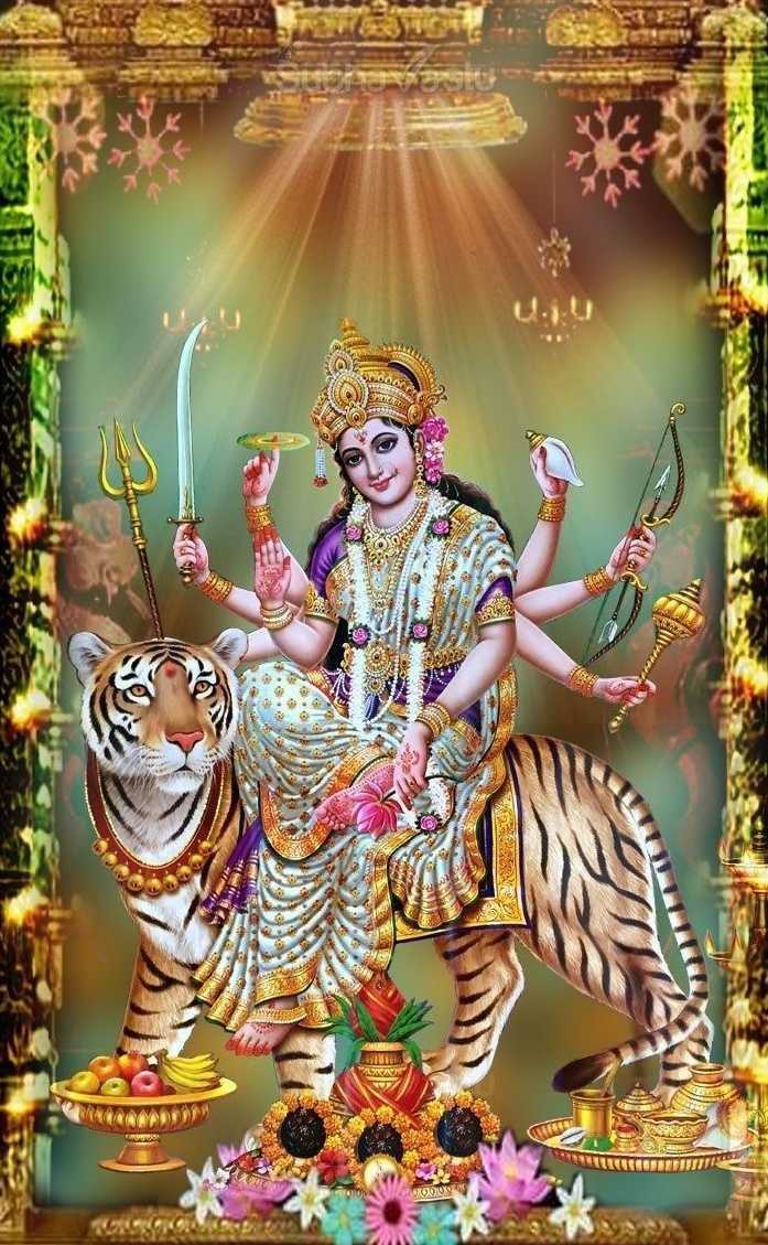 Maa Durga Wallpaper - Navratri Images Full Hd - 697x1129 Wallpaper -  