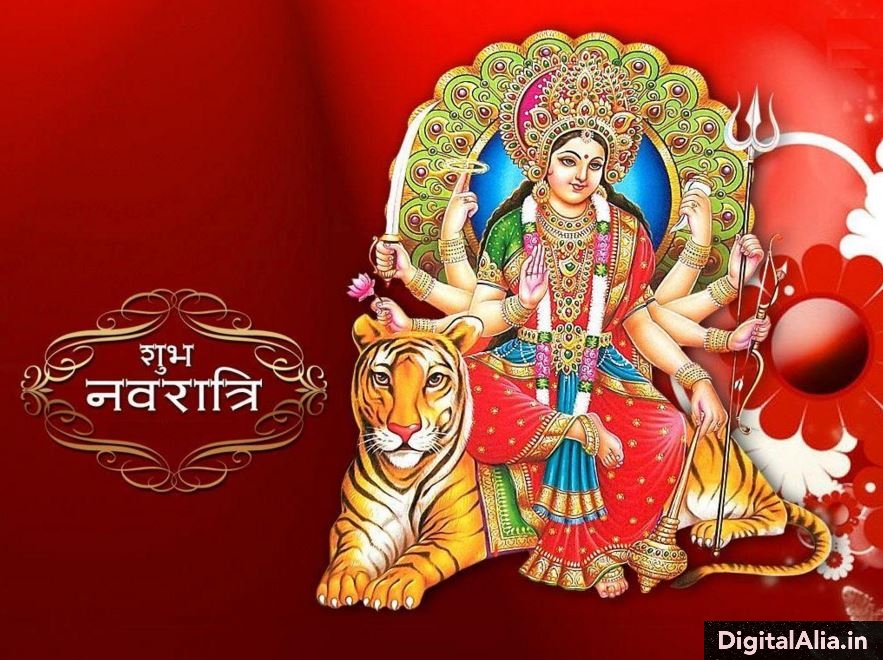 Mata Rani Images For Navratri - Happy Navratri 2018 Wishes - HD Wallpaper 