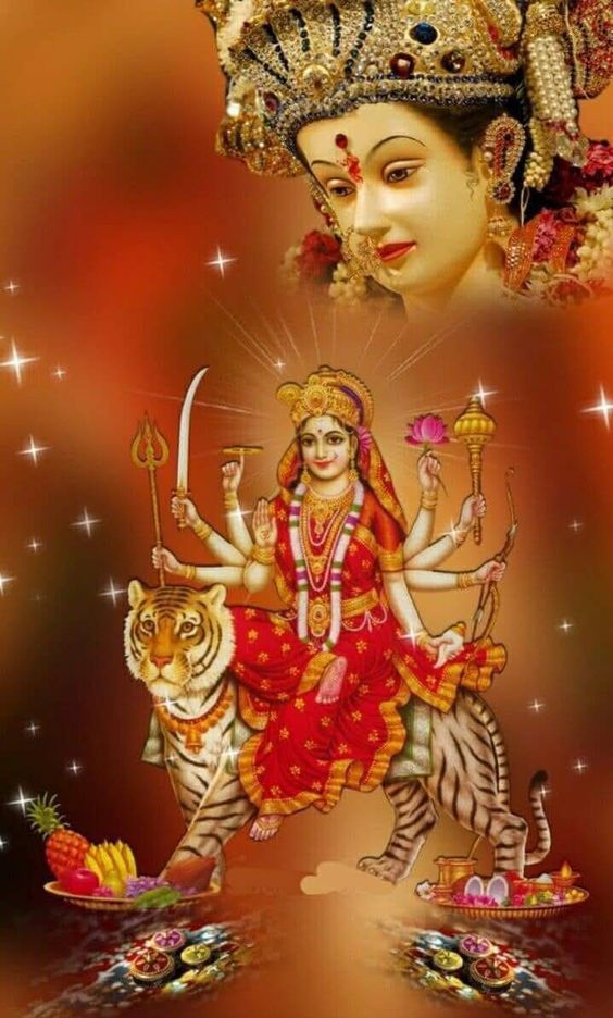Maa Durga Hindu Goddess Wallpaper - Happy Navratri April 2019 - HD Wallpaper 