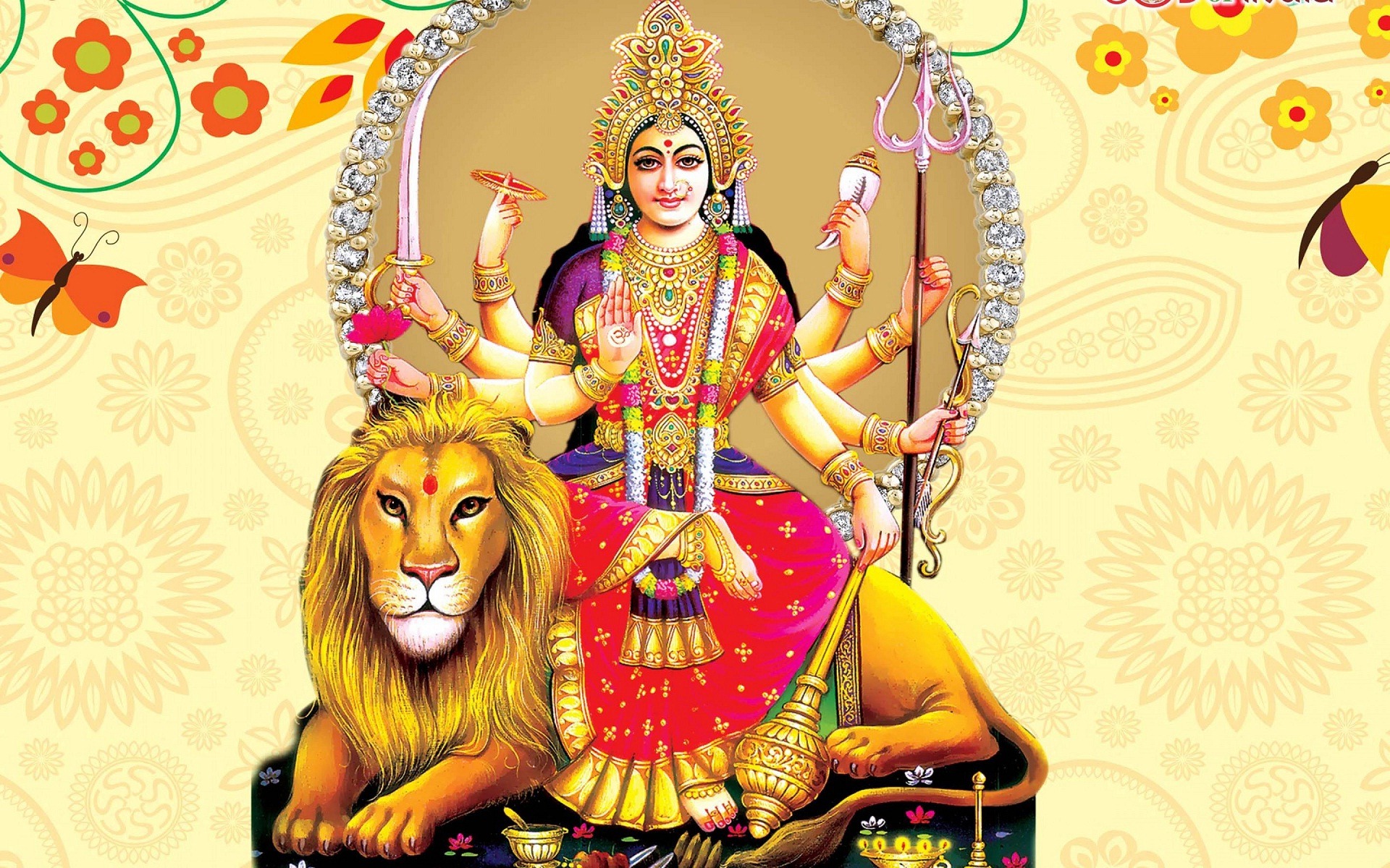 Navratri Maa Durga Images For Whatsapp Dp Profile, - HD Wallpaper 