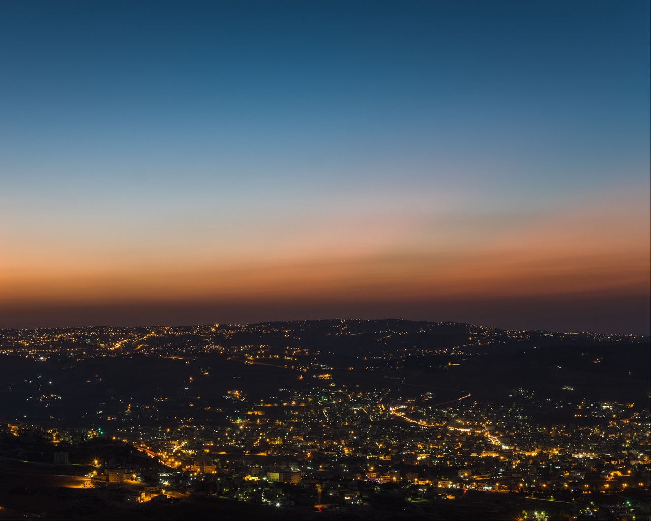 Wallpaper Night City, City Lights, Skyline, Amman, - Amman Jordan Wallpaper Hd - HD Wallpaper 