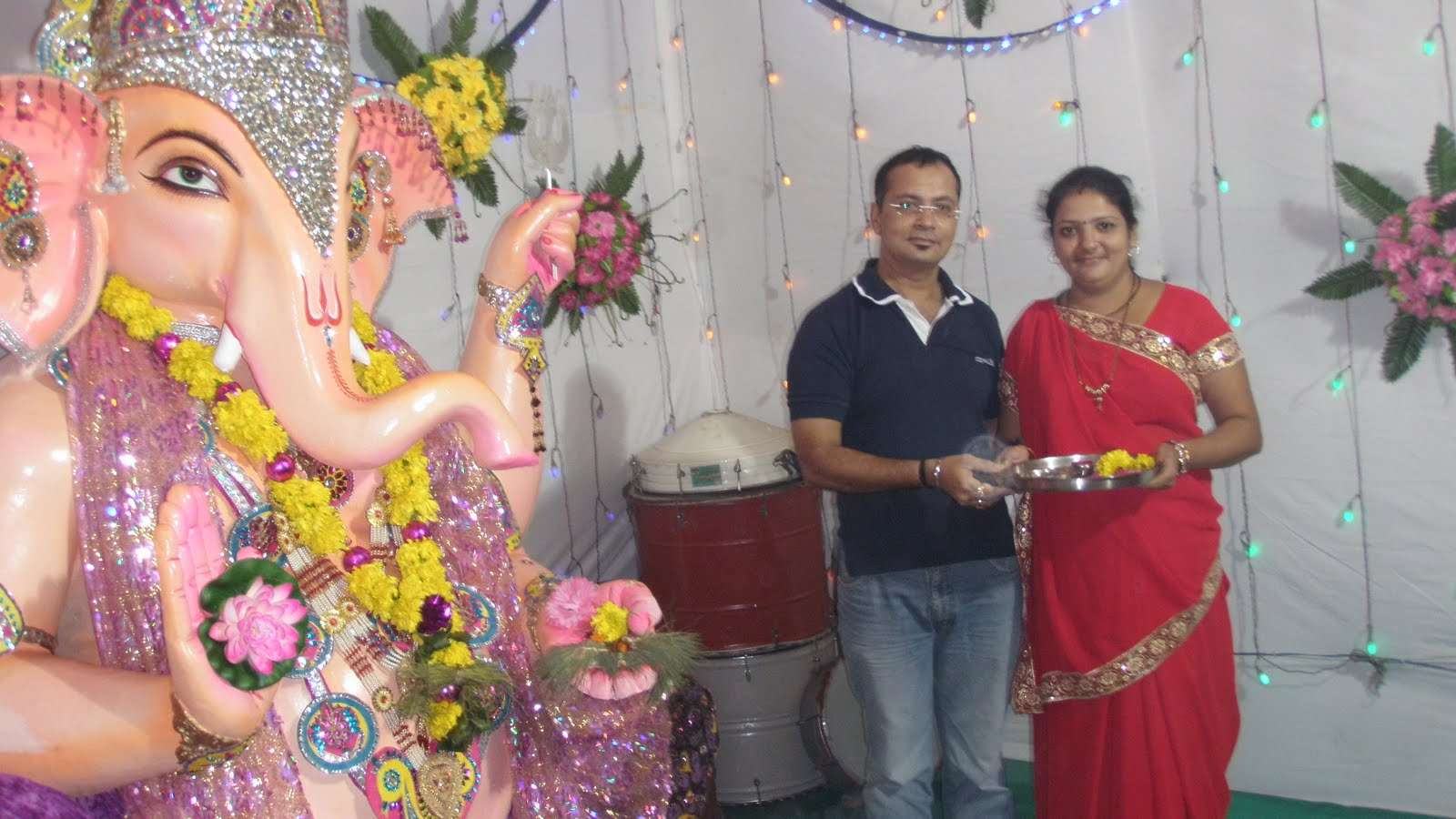 Wallpapers Backgrounds Ganesh Utsav Navratri Wallpaper - Ritual - HD Wallpaper 