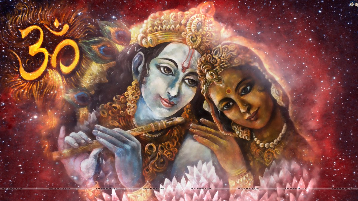 Radha Krishna Poster 3d - HD Wallpaper 