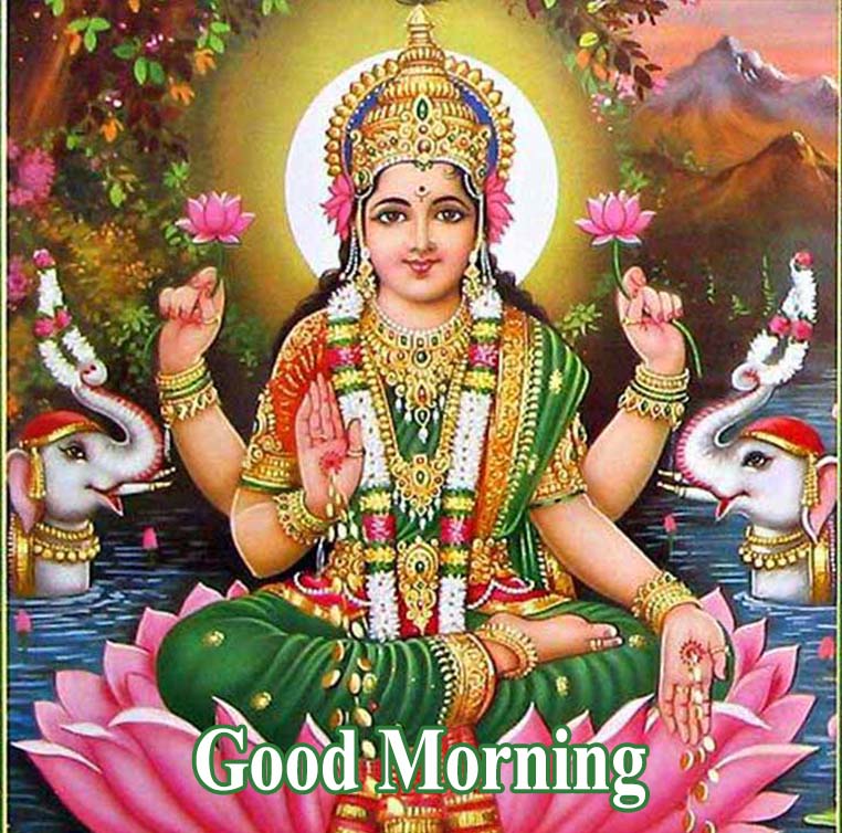 Good Morning Images With Laxmi Mata - God Lakshmi - HD Wallpaper 