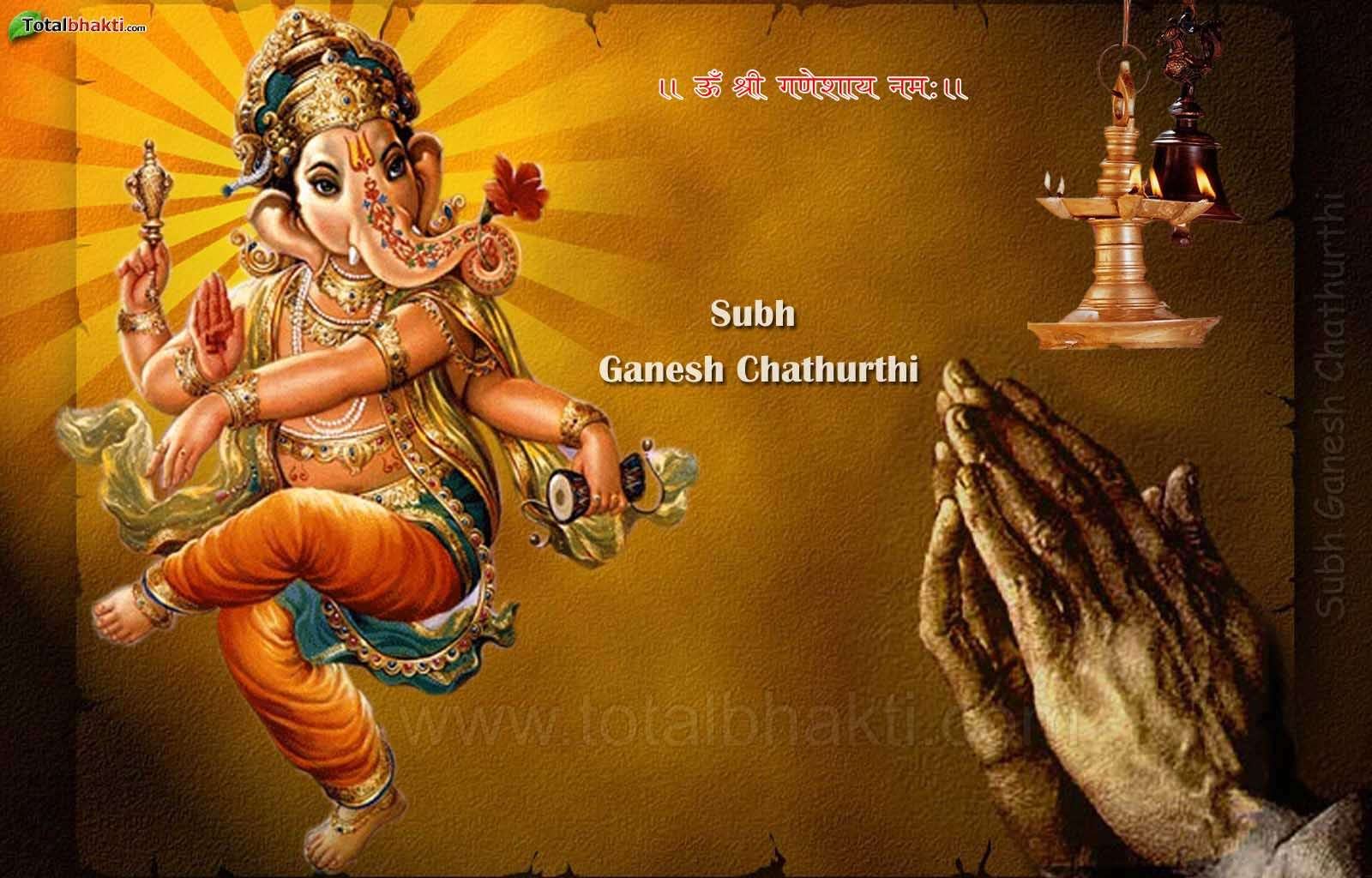 Dancing Ganesha Spiritual Wallpaper - Thank You Sai Baba - HD Wallpaper 