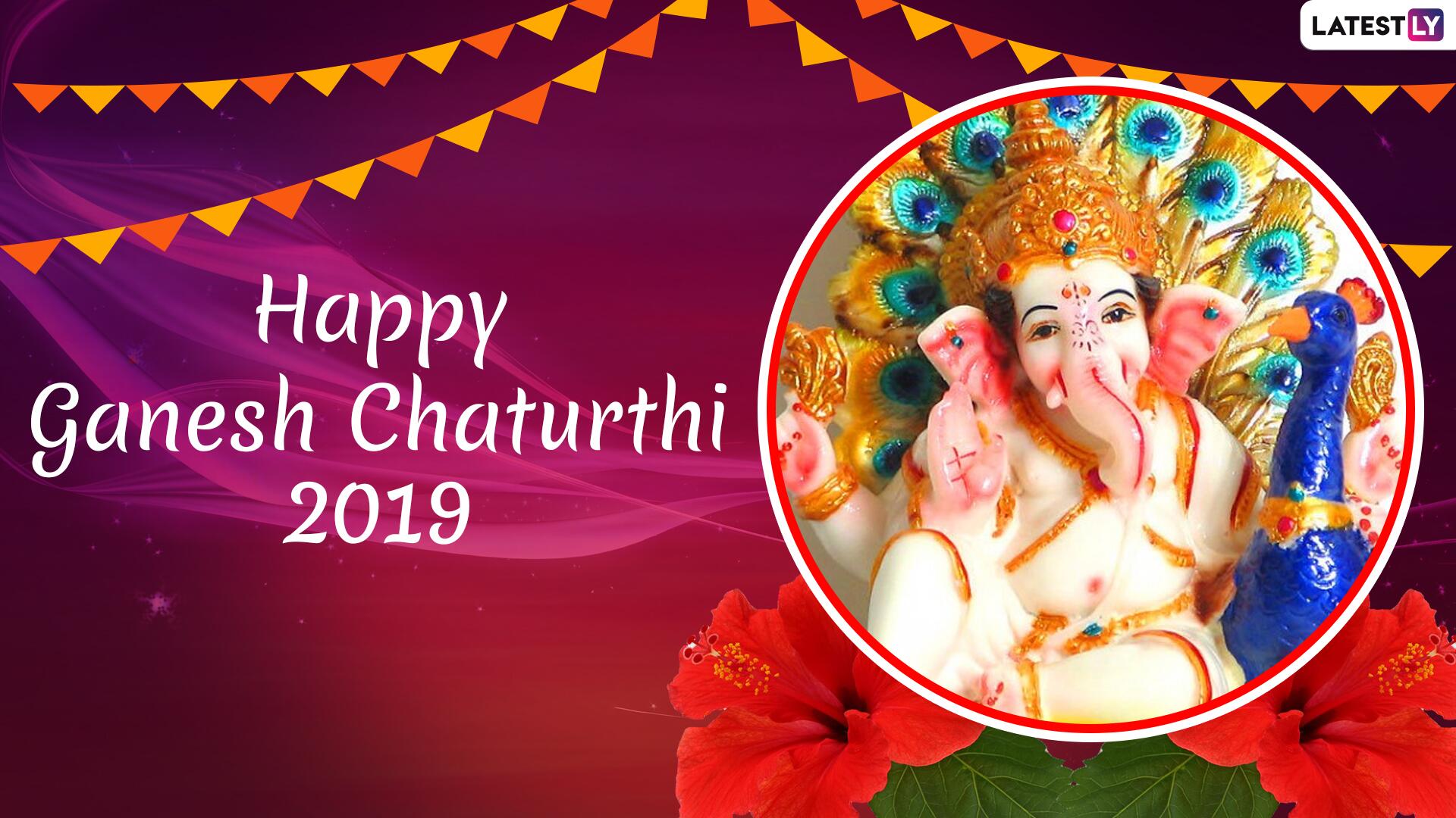 Happy Ganesh Chaturthi 2019 - HD Wallpaper 