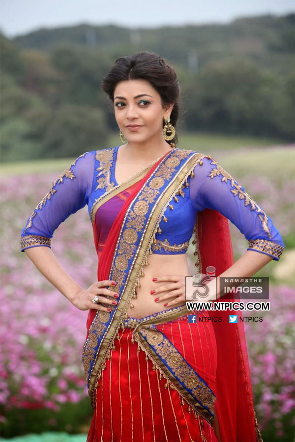Kajal Agarwal Half Saree - HD Wallpaper 