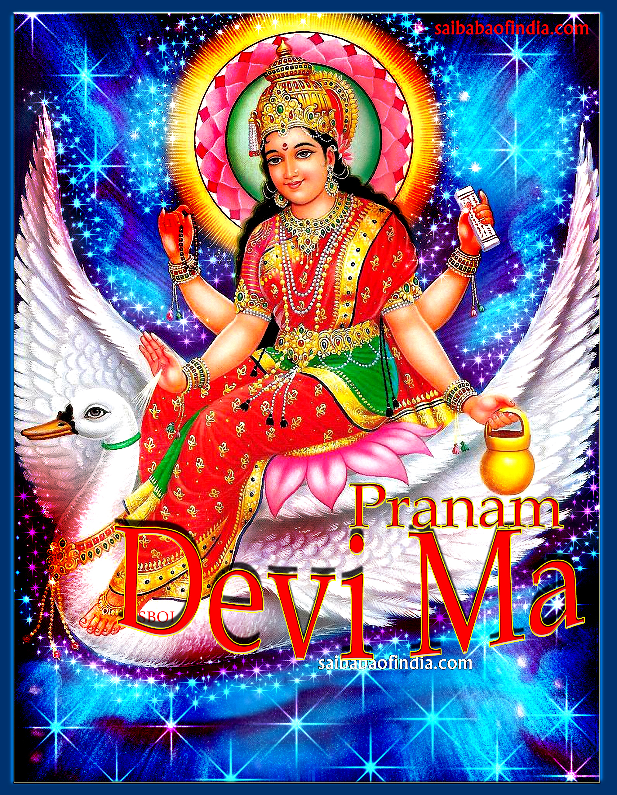 Devi Ma Pranam Jai Mata Di Navratri - Brahmani Mata - HD Wallpaper 